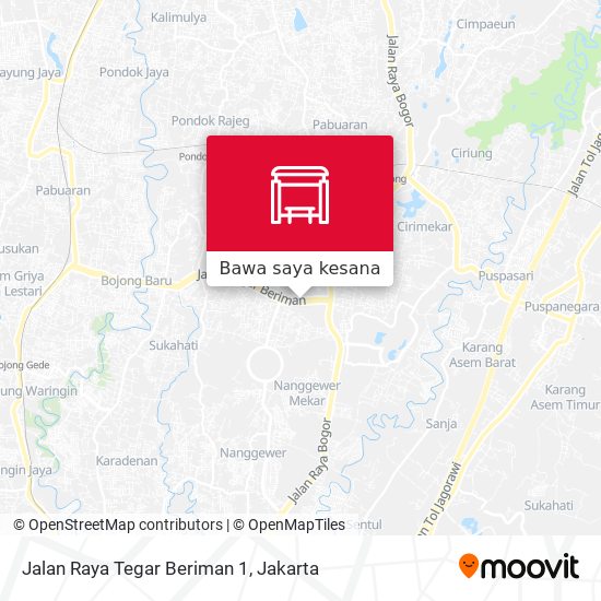 Peta Jalan Raya Tegar Beriman 1