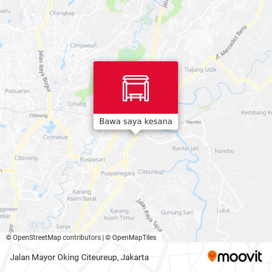 Peta Jalan Mayor Oking Citeureup