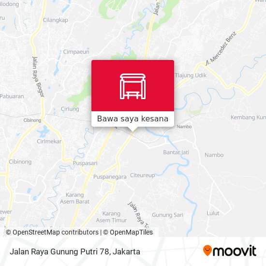 Peta Jalan Raya Gunung Putri 78