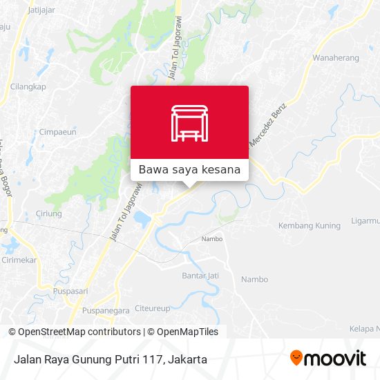 Peta Jalan Raya Gunung Putri 117