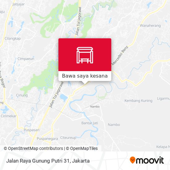 Peta Jalan Raya Gunung Putri 31