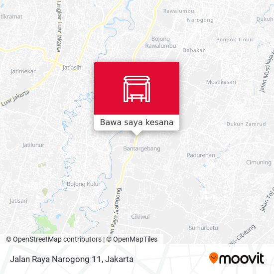 Peta Jalan Raya Narogong 11