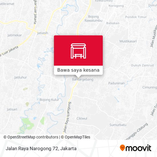 Peta Jalan Raya Narogong 72