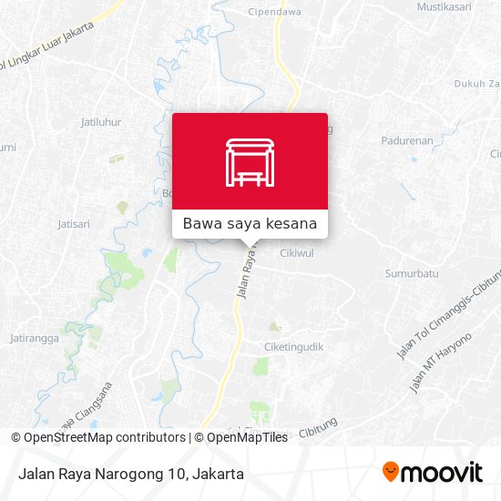 Peta Jalan Raya Narogong 10
