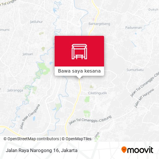 Peta Jalan Raya Narogong 16