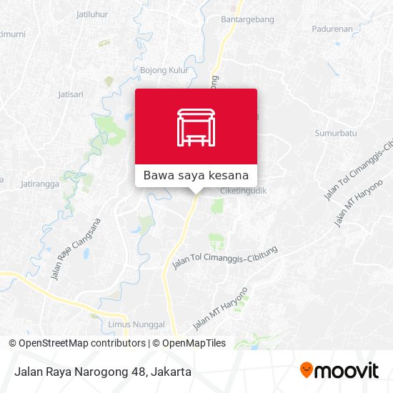 Peta Jalan Raya Narogong 48