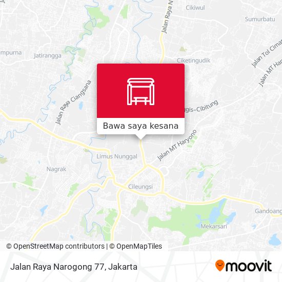 Peta Jalan Raya Narogong 77