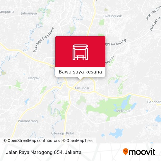 Peta Jalan Raya Narogong 654