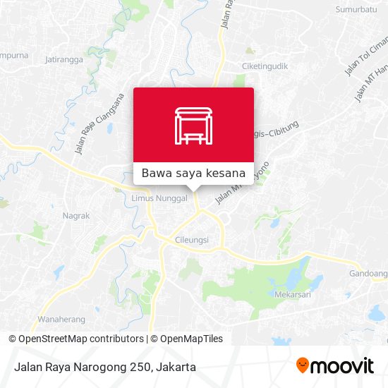 Peta Jalan Raya Narogong 250