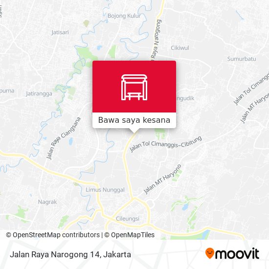 Peta Jalan Raya Narogong 14