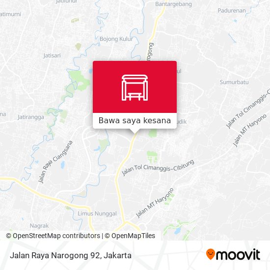 Peta Jalan Raya Narogong 92