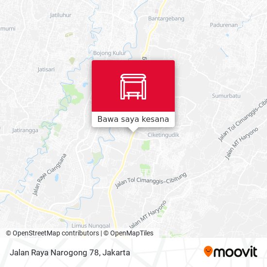 Peta Jalan Raya Narogong 78