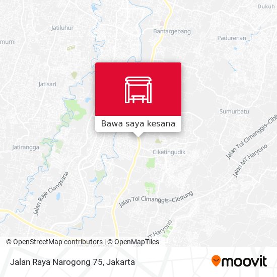 Peta Jalan Raya Narogong 75