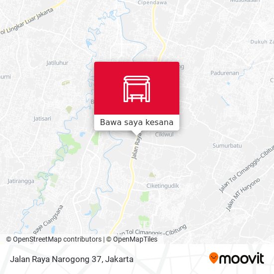 Peta Jalan Raya Narogong 37