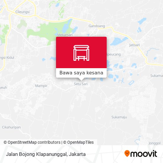 Peta Jalan Bojong Klapanunggal