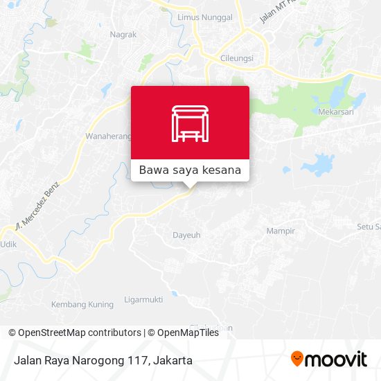 Peta Jalan Raya Narogong 117