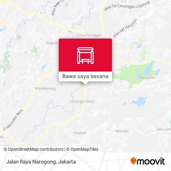 Peta Jalan Raya Narogong