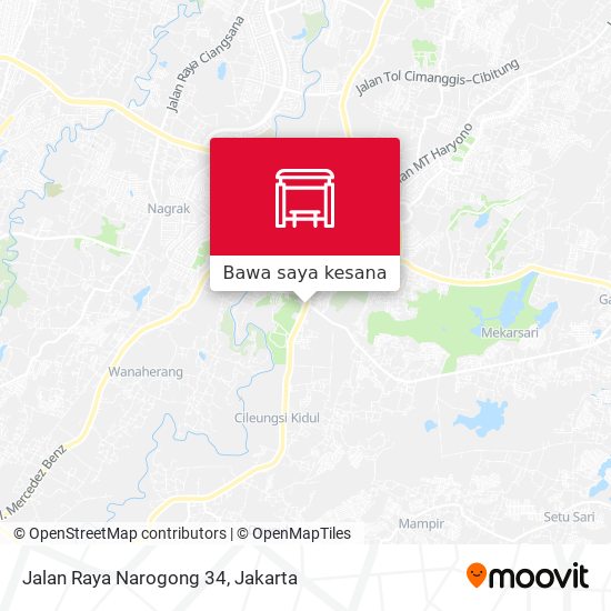 Peta Jalan Raya Narogong 34