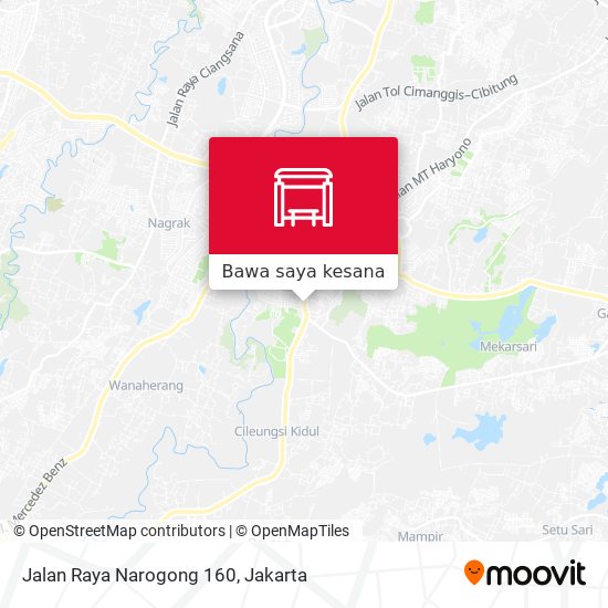 Peta Jalan Raya Narogong 160