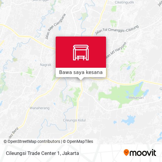 Peta Cileungsi Trade Center 1