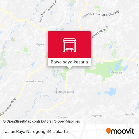 Peta Jalan Raya Narogong 34