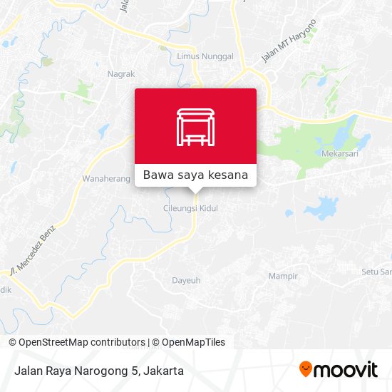 Peta Jalan Raya Narogong 5