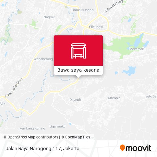 Peta Jalan Raya Narogong 117