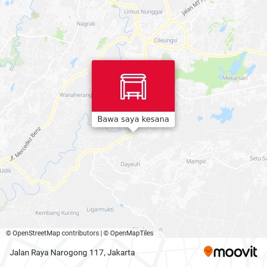 Peta Jalan Raya Narogong 117