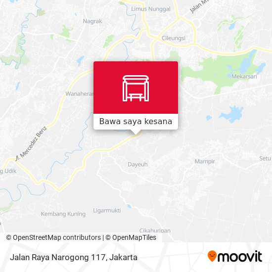 Peta Jalan Raya Narogong 117
