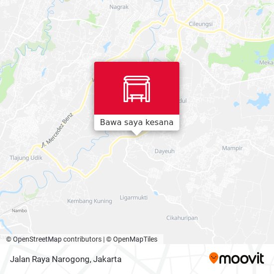 Peta Jalan Raya Narogong