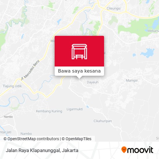 Peta Jalan Raya Klapanunggal