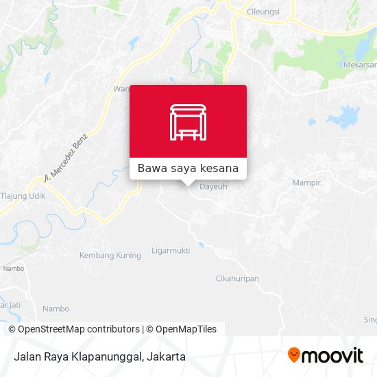 Peta Jalan Raya Klapanunggal