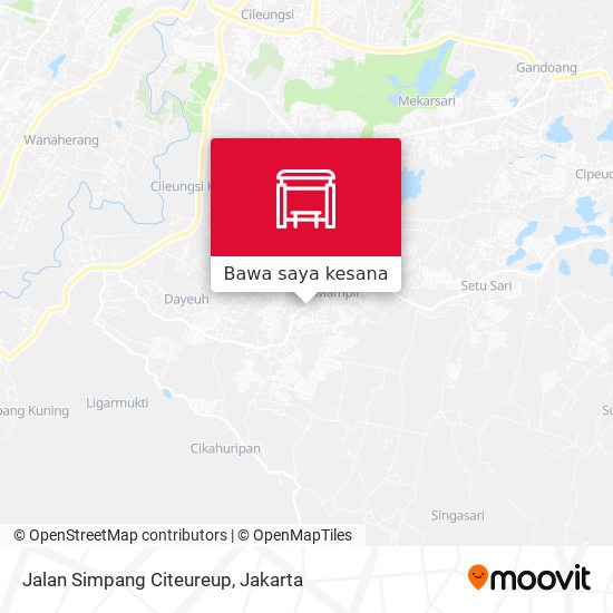 Peta Jalan Simpang Citeureup