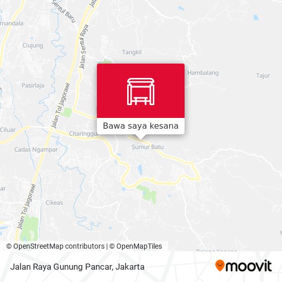 Peta Jalan Raya Gunung Pancar
