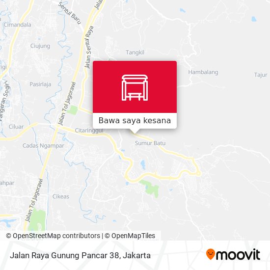 Peta Jalan Raya Gunung Pancar 38