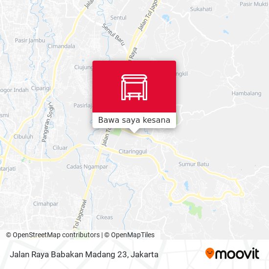 Peta Jalan Raya Babakan Madang 23