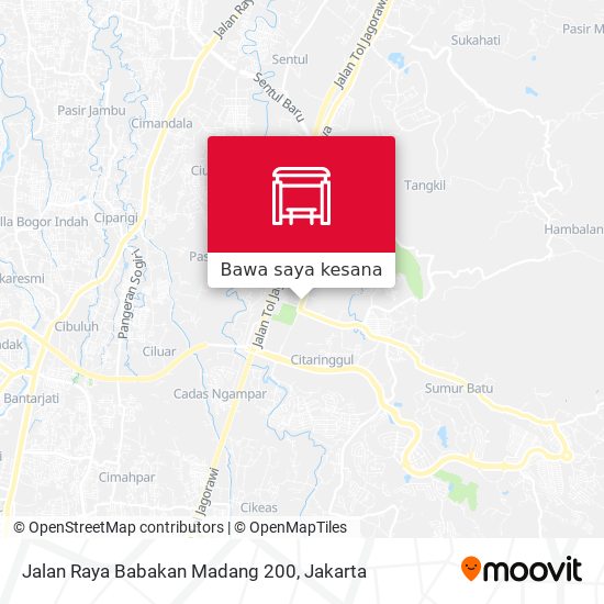 Peta Jalan Raya Babakan Madang 200