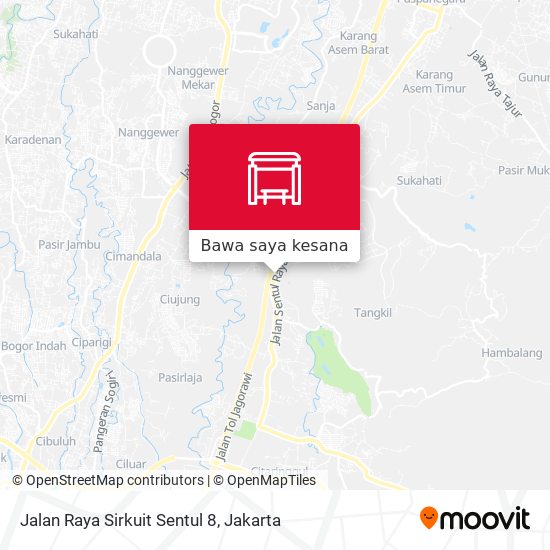 Peta Jalan Raya Sirkuit Sentul 8