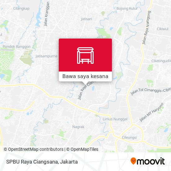 Peta SPBU Raya Ciangsana