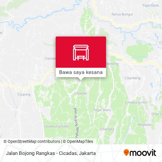 Peta Jalan Bojong Rangkas - Cicadas