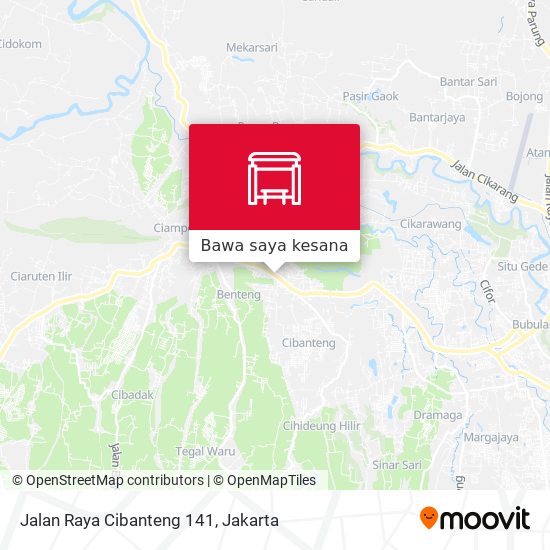 Peta Jalan Raya Cibanteng 141