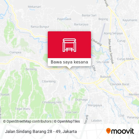 Peta Jalan Sindang Barang 28 - 49