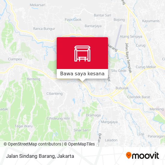 Peta Jalan Sindang Barang