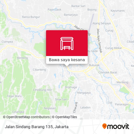 Peta Jalan Sindang Barang 135