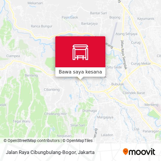 Peta Jalan Raya Cibungbulang-Bogor