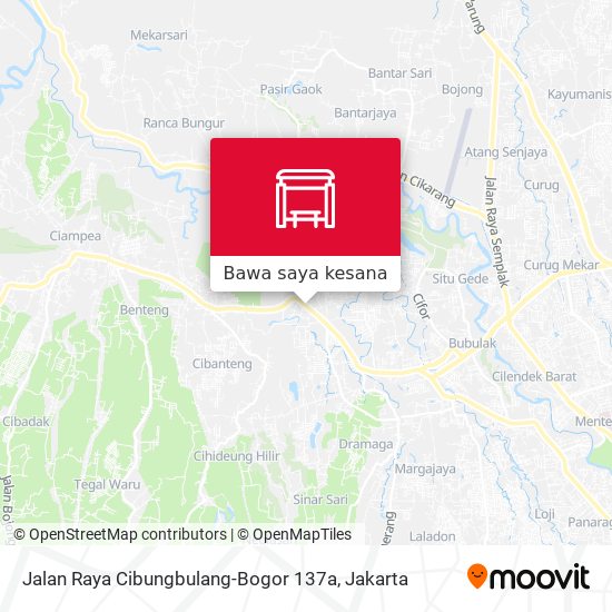 Peta Jalan Raya Cibungbulang-Bogor 137a