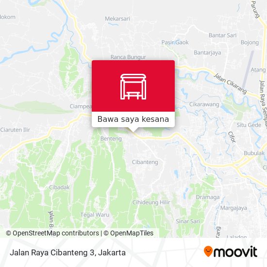 Peta Jalan Raya Cibanteng 3