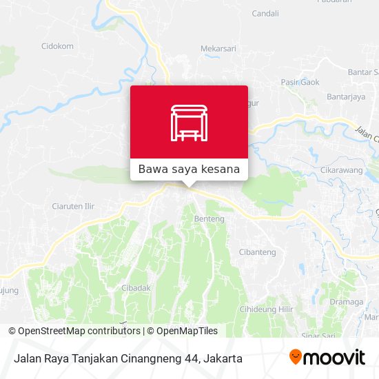 Peta Jalan Raya Tanjakan Cinangneng 44