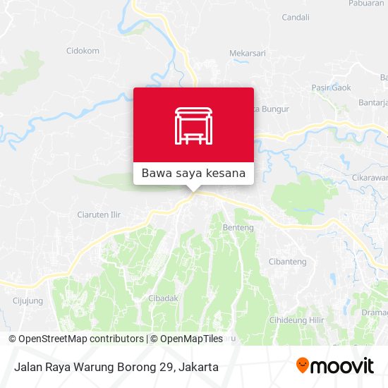 Peta Jalan Raya Warung Borong 29