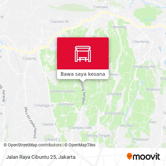 Peta Jalan Raya Cibuntu 25